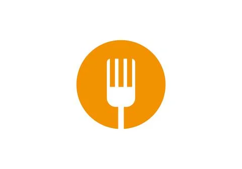 Vector icon fork. fork cutlery logo vector illustration design Stock Illustration