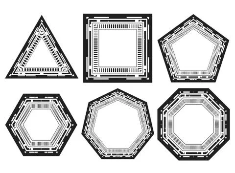 Vector icon of frames イラスト素材
