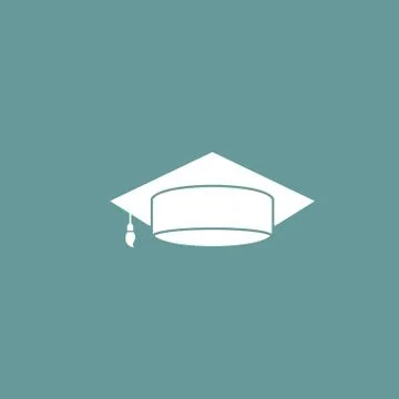 Vector icon of Graduation Hat Stock Illustration