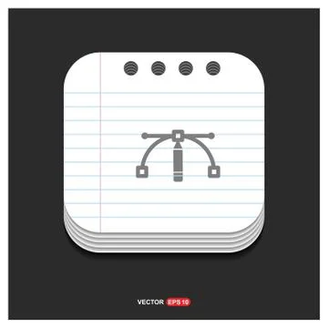 Vector icon Gray icon on Notepad Style template Vector EPS 10 Free Icon イラスト素材