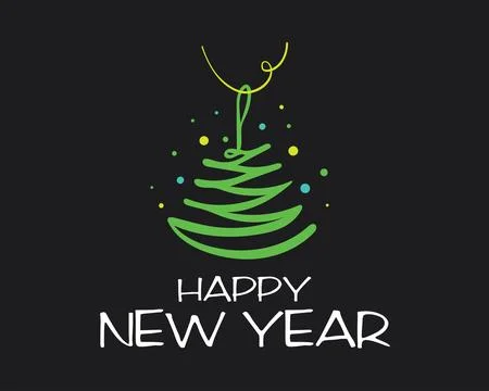 Vector icon for Happy New Year greetings Stock Illustration