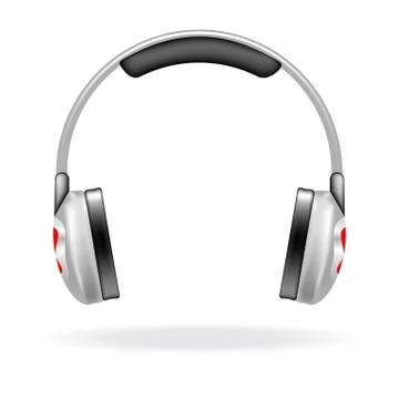 Vector icon of a headphones for web design Stock Illustration