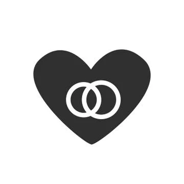 Vector icon Heart couple Stock Illustration