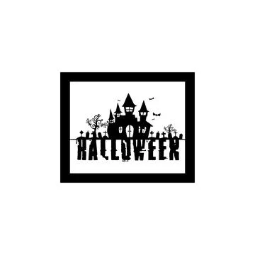 Vector icon for Helloween greeting card and poster party sign Concept illus.. Stock Illustration