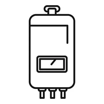 Vector icon of a home boiler Stock Illustration