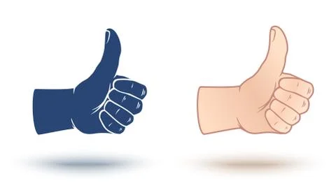 Vector icon of like Stock Illustration