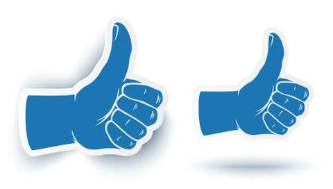Vector icon of like Stock Illustration