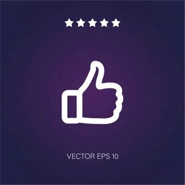 Like vector icon Stock Illustration