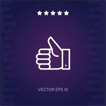 Like vector icon Stock Illustration