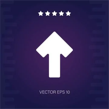 Up vector icon Stock Illustration