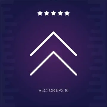Up vector icon Illustrazione stock