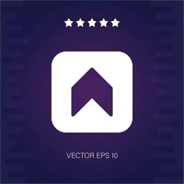 Up vector icon Stock Illustration
