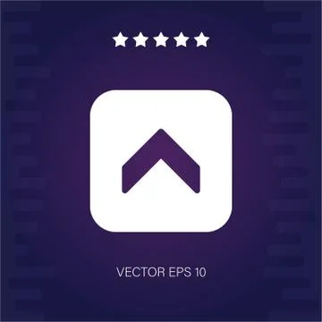 Up vector icon Stock Illustration