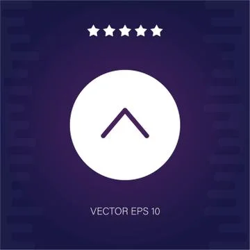 Up vector icon Stock Illustration