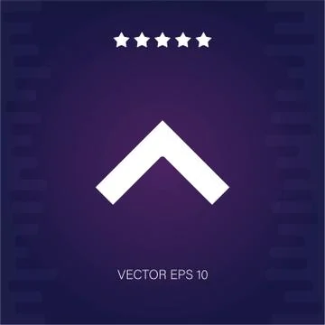 Up vector icon Stock Illustration