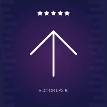 Up vector icon Stock Illustration