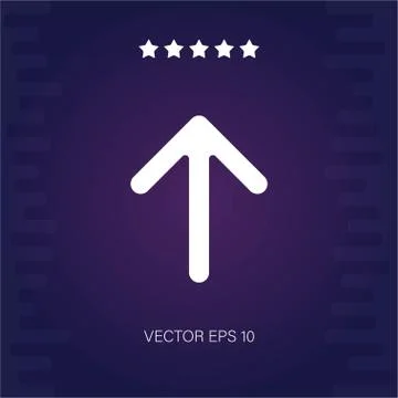 Up vector icon Stock Illustration