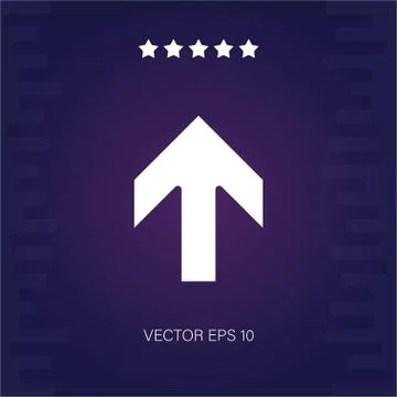 Up vector icon Illustrazione stock