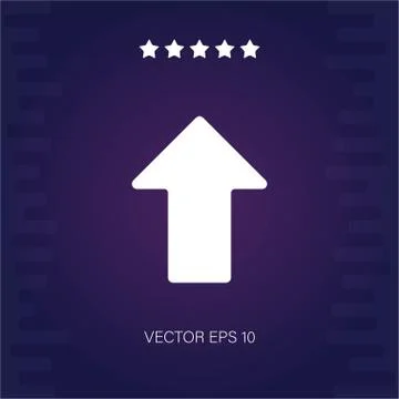 Up vector icon Stock Illustration