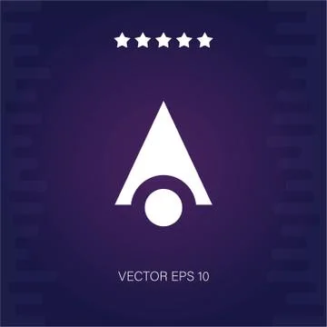 Up vector icon Stock Illustration