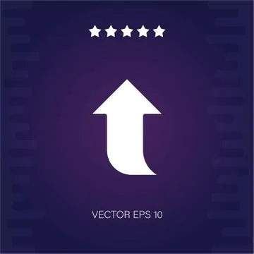 Up vector icon Stock Illustration