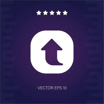 Up vector icon Stock Illustration