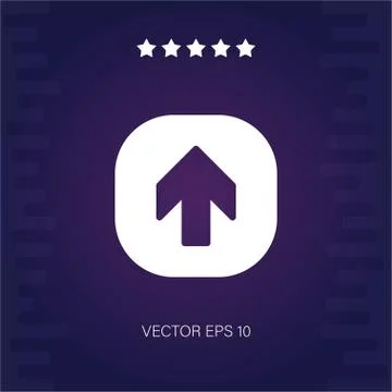 Up vector icon Stock Illustration