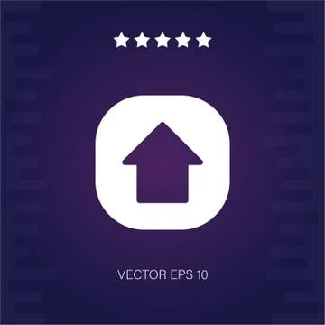 Up vector icon Stock Illustration
