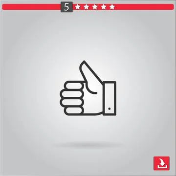 Like vector icon Stock Illustration