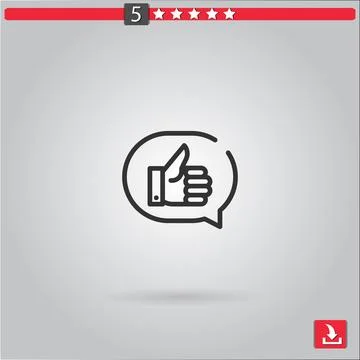 Like vector icon Stock Illustration