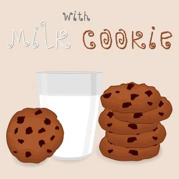 Vector icon illustration logo for pile homemade cookies Illustrazione stock