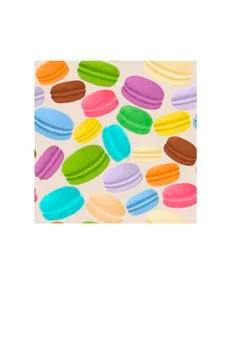 Vector icon illustration logo for pile colorful macaroons Illustrazione stock