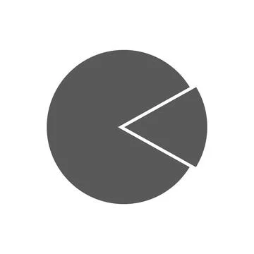 Vector icon infographic pie on white background. pie chart templates Illustrazione stock