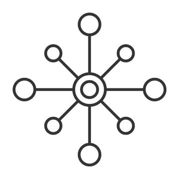 Vector icon isolated multichannel on white background, multichannel logo desi イラスト素材