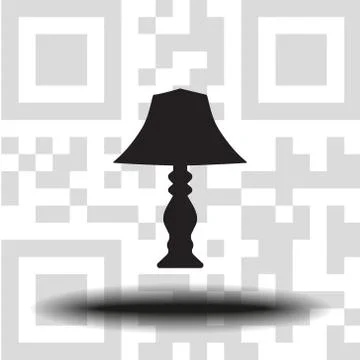 Vector icon lamp desktop Stock Illustration