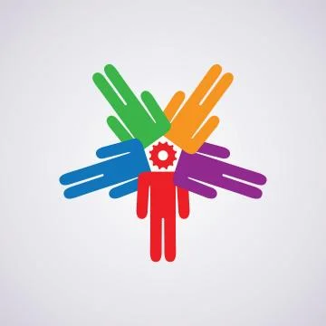Vector icon of leadership concept Stock Illustration