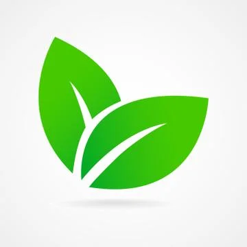 Vector icon leaf Stock Illustration