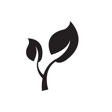 Vector icon leaf Stock Illustration