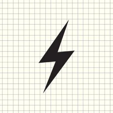 Vector icon lightning Stock Illustration