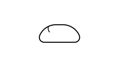Vector icon of a loaf of bread, featuring a simple and clean design suitabl.. Stock Footage 332763352