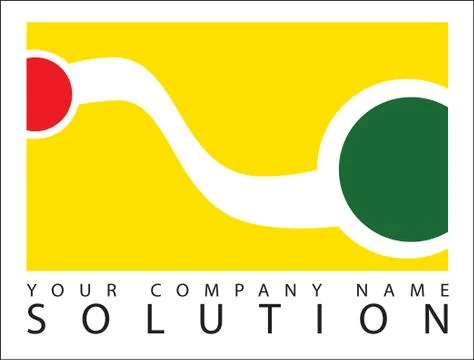 Vector icon logo business text your company name concept Stock Illustration
