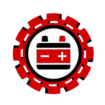 Vector icon, logo, illustration with car parts. Auto parts. Car service. Auto pa Illustrazione stock