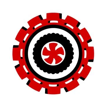 Vector icon, logo, illustration with car parts. Auto parts. Car service. Auto pa Stock Illustration