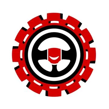 Vector icon, logo, illustration with car parts. Auto parts. Car service. Auto pa Stock Illustration