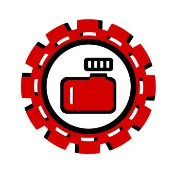 Vector icon, logo, illustration with car parts. Auto parts. Car service. Auto pa Stock Illustration