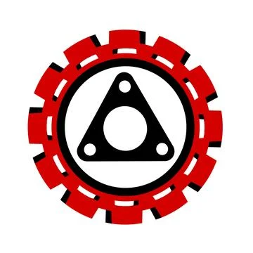 Vector icon, logo, illustration with car parts. Auto parts. Car service. Auto pa Stock Illustration