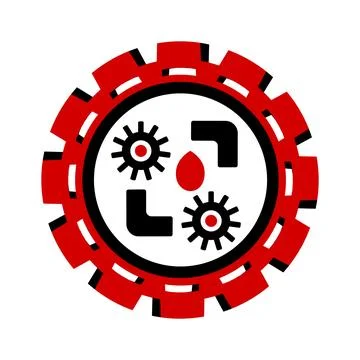 Vector icon, logo, illustration with car parts. Auto parts. Car service. Auto pa Stock Illustration