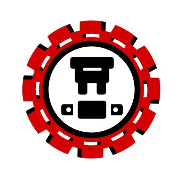 Vector icon, logo, illustration with car parts. Auto parts. Car service. Auto pa Illustrazione stock