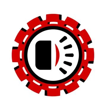 Vector icon, logo, illustration with car parts. Auto parts. Car service. Auto pa Stock Illustration