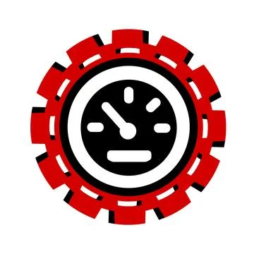 Vector icon, logo, illustration with car parts. Auto parts. Car service. Auto pa Stock Illustration